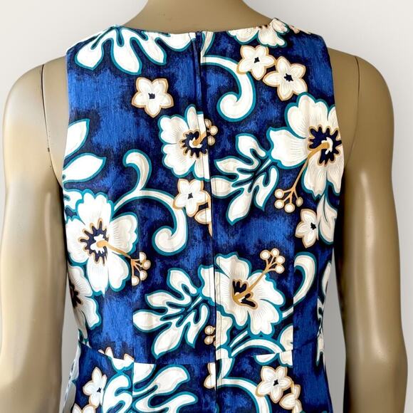 Hilo Hattie Vintage Hawaiian Original USA Sheath Dress Sleeveless Size 12 Floral - Picture 10 of 16